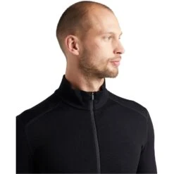 Icebreaker Men's Merino 260 Tech Long Sleeve Half Zip Thermal Top 20 Icebreaker Men's Merino 260 Tech Long Sleeve Half Zip Thermal Top -Deals Salomon Store 104372001 5
