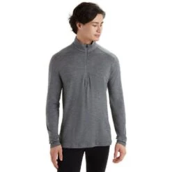 Icebreaker Men's Merino 260 Tech Long Sleeve Half Zip Thermal Top 22 Icebreaker Men's Merino 260 Tech Long Sleeve Half Zip Thermal Top -Deals Salomon Store 104372013 6