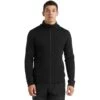Icebreaker Men's RealFleece Merino Elemental Long Sleeve Zip Hood Jacket -Deals Salomon Store 104490001 1