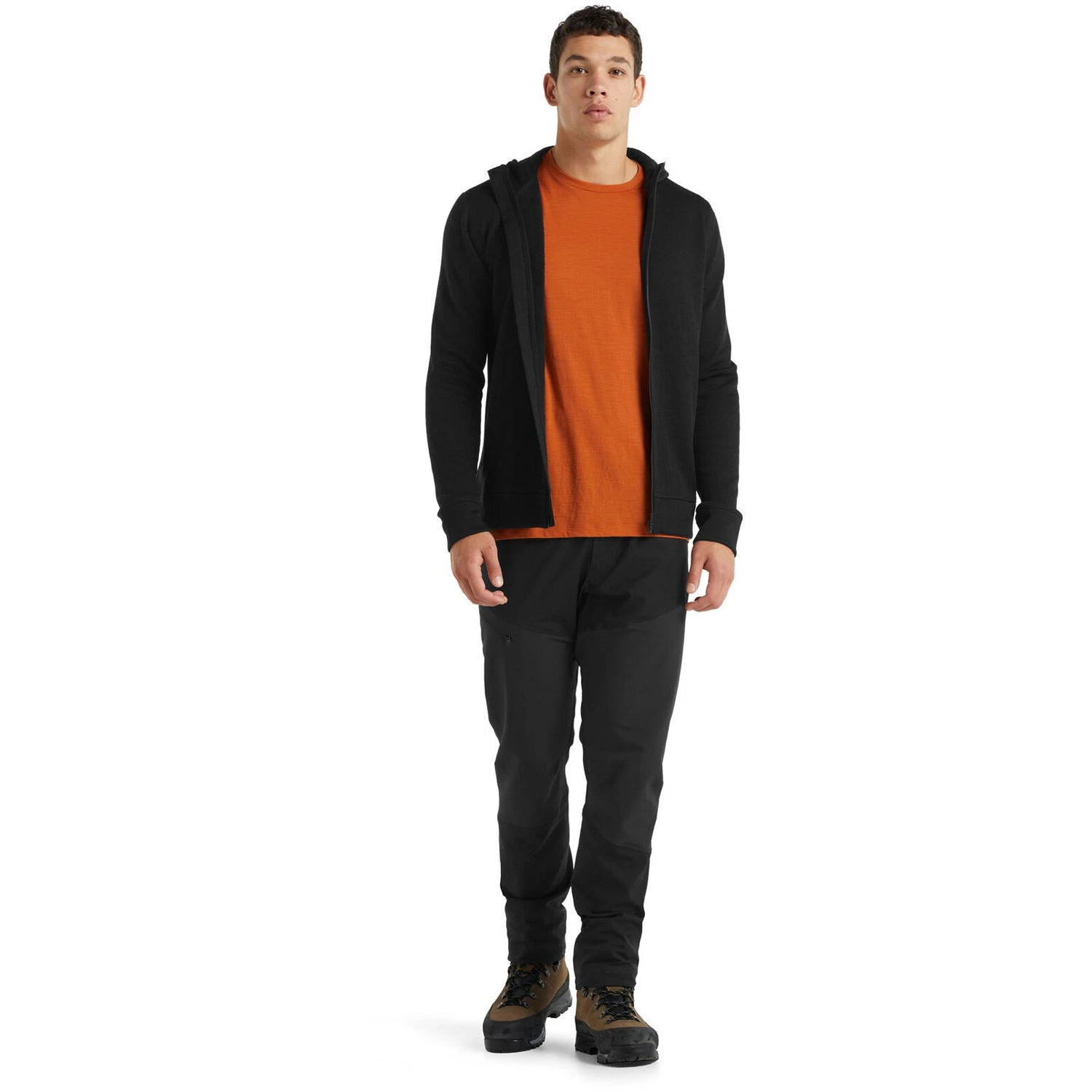 Icebreaker Men's RealFleece Merino Elemental Long Sleeve Zip Hood Jacket 5 Icebreaker Men's RealFleece Merino Elemental Long Sleeve Zip Hood Jacket - Image 3