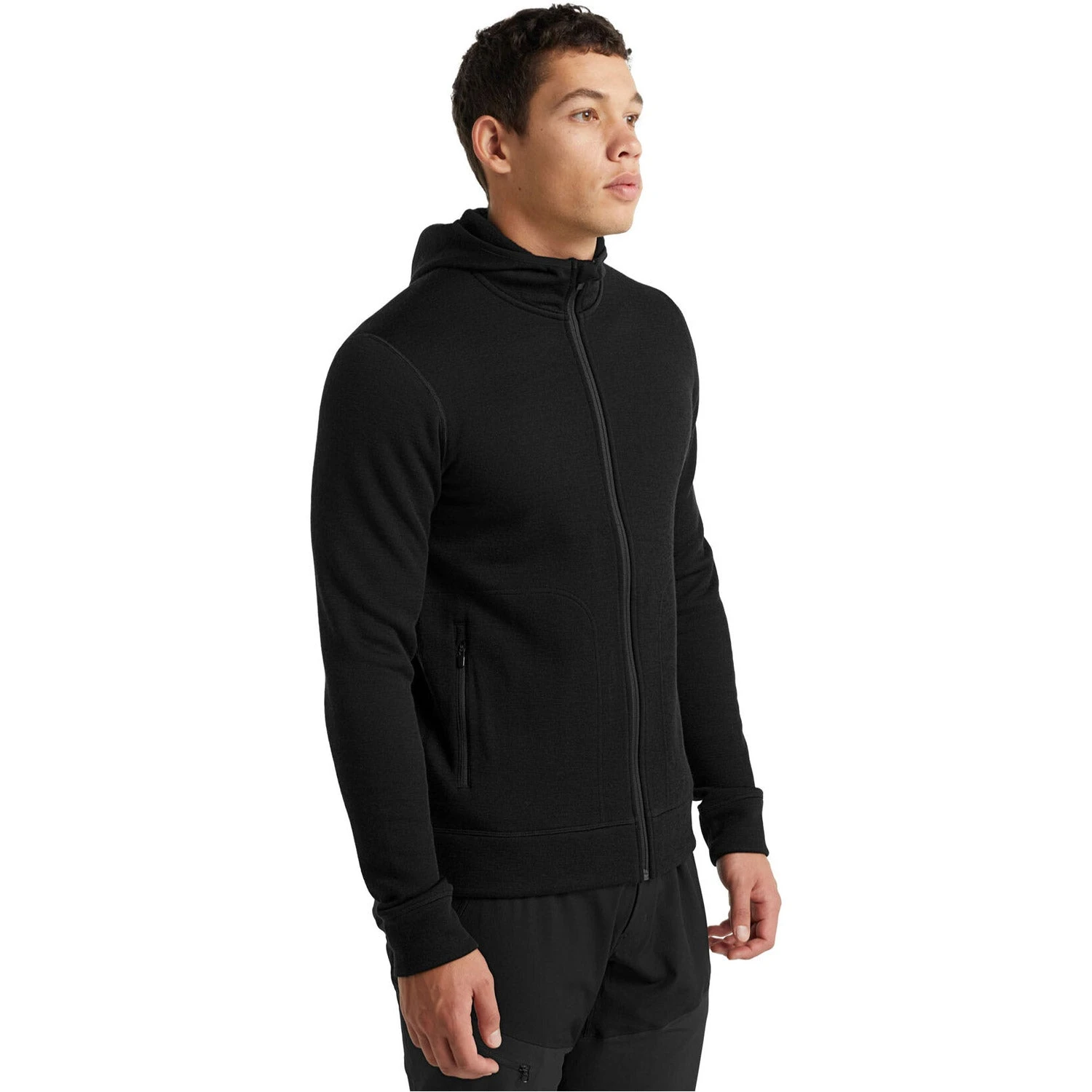 Icebreaker Men's RealFleece Merino Elemental Long Sleeve Zip Hood Jacket 6 Icebreaker Men's RealFleece Merino Elemental Long Sleeve Zip Hood Jacket - Image 4