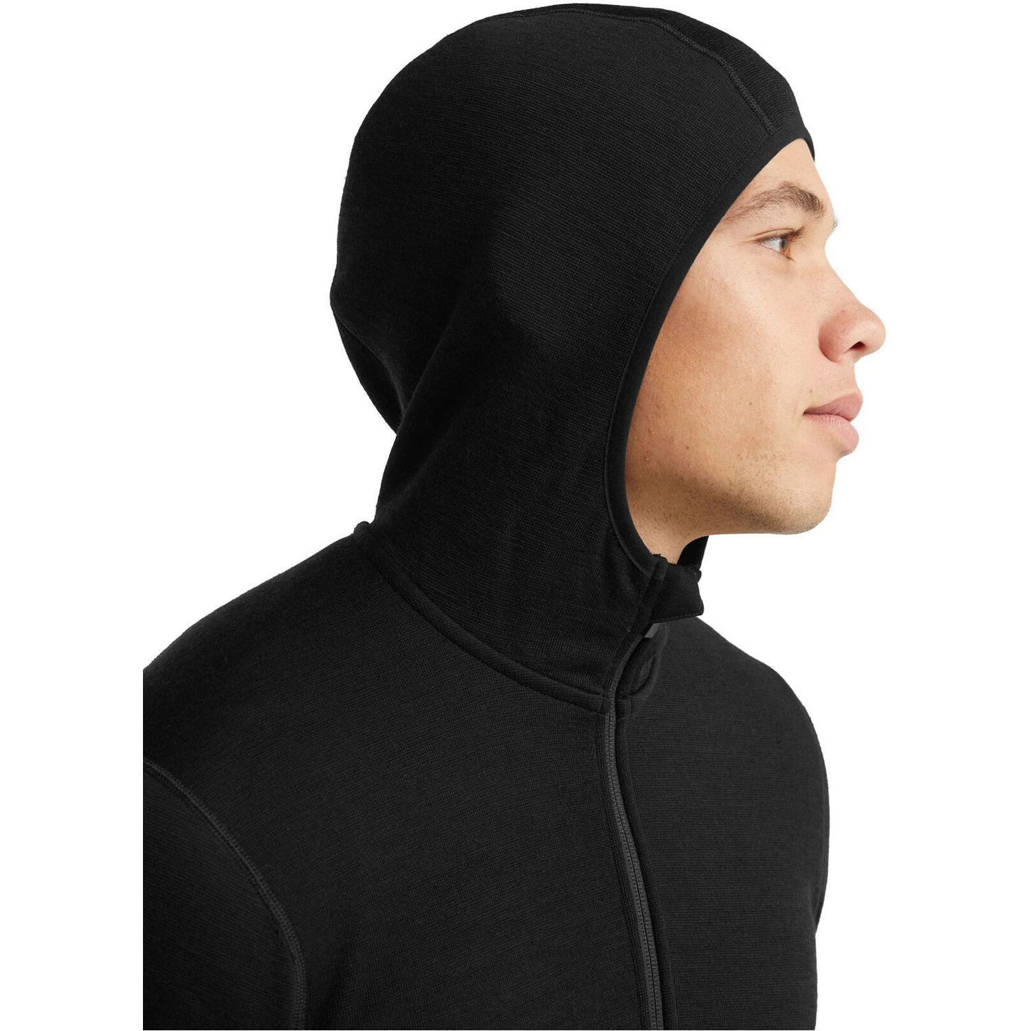 Icebreaker Men's RealFleece Merino Elemental Long Sleeve Zip Hood Jacket 7 Icebreaker Men's RealFleece Merino Elemental Long Sleeve Zip Hood Jacket - Image 5