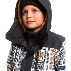 Quiksilver Boy's Mission Printed Block Insulated Jacket -Deals Salomon Store EQBTJ03155 NMD1 Alternate 2