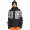 Quiksilver Boy's Mission Printed Block Insulated Jacket -Deals Salomon Store EQBTJ03155 NMD1 Primary High Res