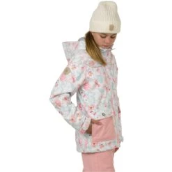 Elin Girls Snow Jacket -Deals Salomon Store W22RGO6001 ELIN JACKET RSW 4