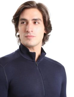 Icebreaker Men's Merino 260 Tech Long Sleeve Half Zip Thermal Top 26 Icebreaker Men's Merino 260 Tech Long Sleeve Half Zip Thermal Top -Deals Salomon Store icebreaker mens merino 260 tech long sleeve half zip thermal top midnight navy 4