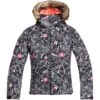 Roxy American Pie Girl Jacket 2021 -Deals Salomon Store roxy american pie girls jacket 2021 true black outlines 1