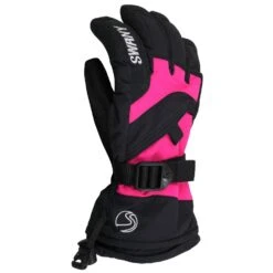 Swany X-Over II Junior Ski Glove -Deals Salomon Store swany x over ii junior ski glove 2018 black magenta 1
